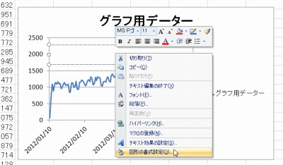 Excel グラフ背景の一部に色を付ける方法 (1)  SEECK.JP サポート